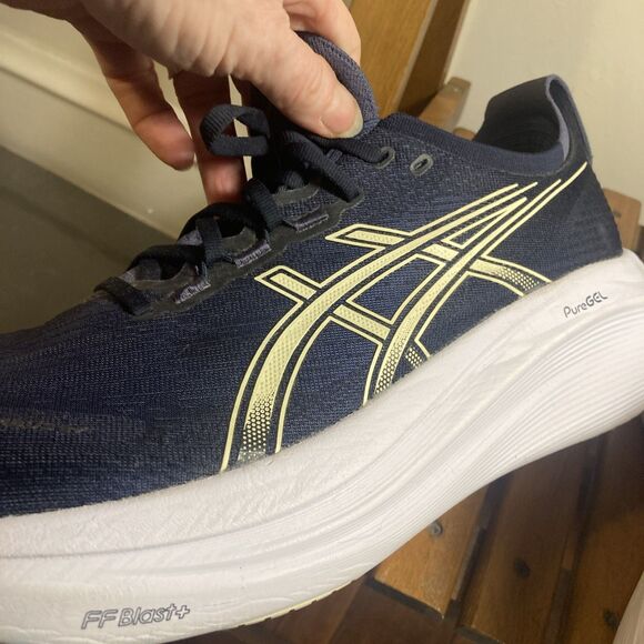 ASICS GEL-Nimbus Sneakers for Men for Sale - eBay Men\'s Asics Gel Nimbus 27 size 12 Blue & White Sneakers Running Exercise Shoes